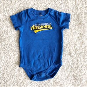 Little Brothers are awesome baby boy Onesie 💙